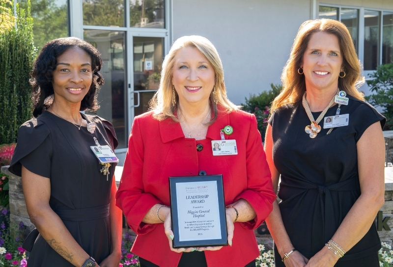 Higgins General Hospital Receives Georgia HEART Leadership Award