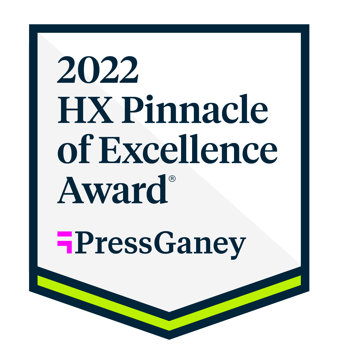 2022 Press Ganey Pinnacle of Excellence logo graphic