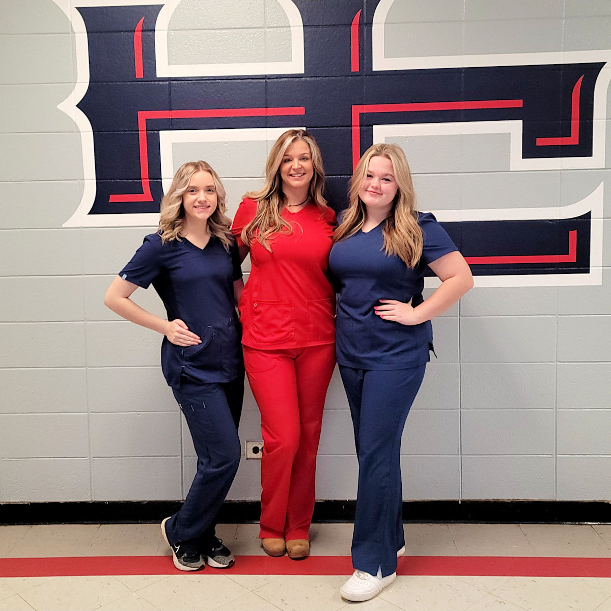 Traci White, LPN, Hedi Ellis and Emma Burgess 