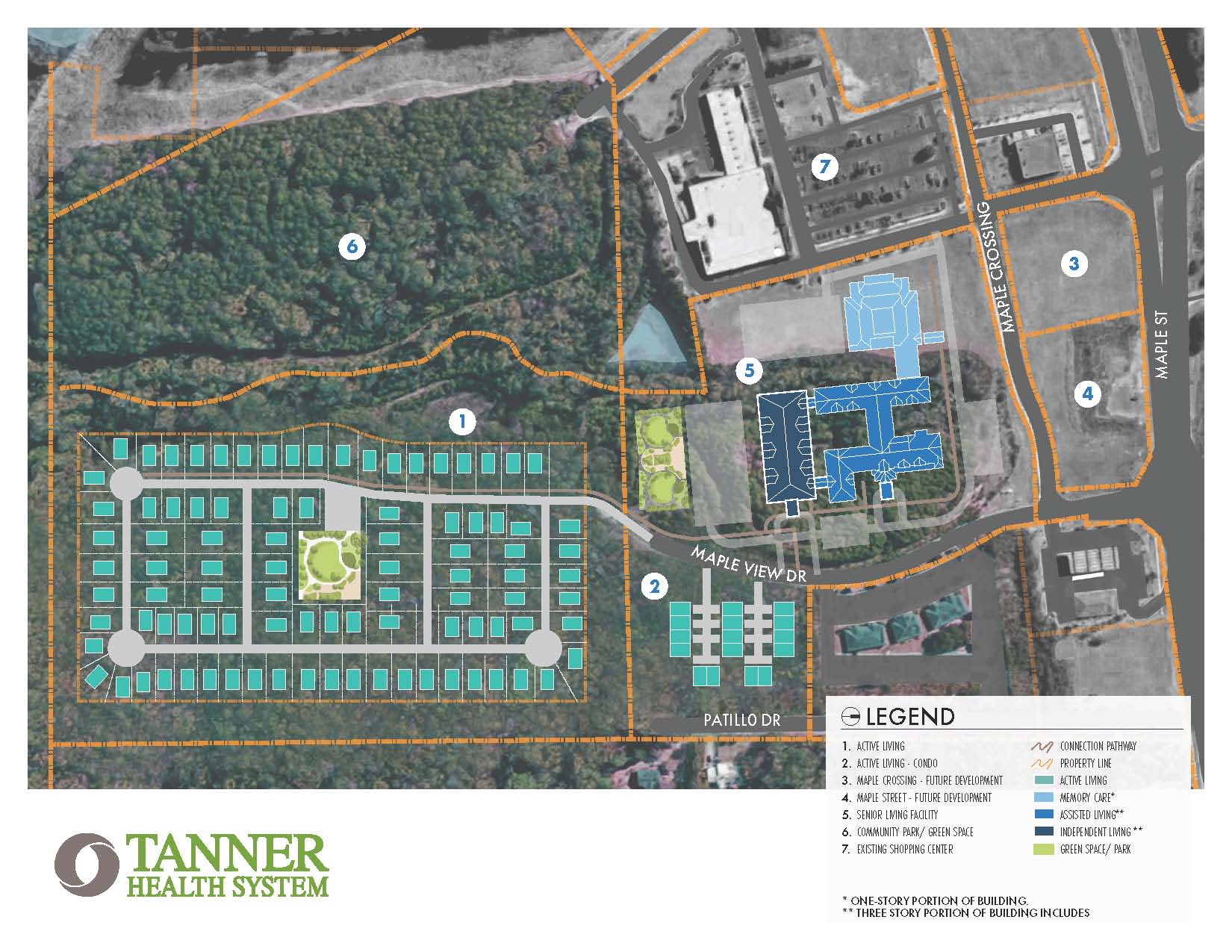 The Birches on Maple site plan