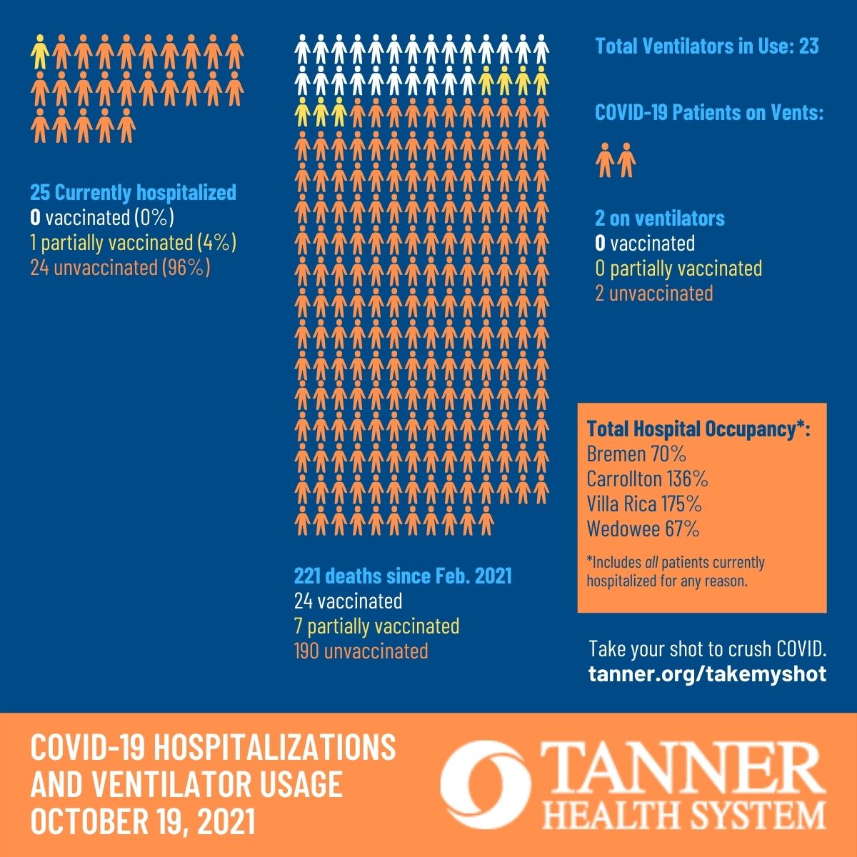 COVID-19 Hospitalizations graphic
