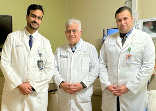 Dr. Sarhan, Dr. Latouff and Dr. Ibrahim