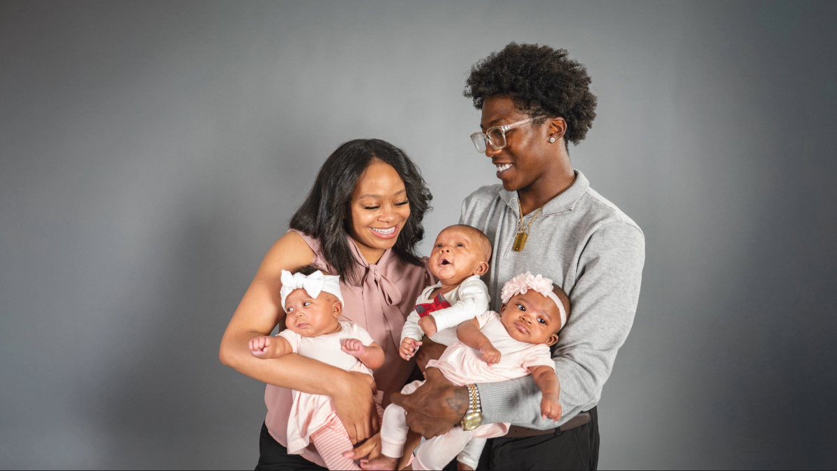 A photo of the Blake family