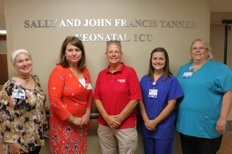 Tanner team members in Tanner's NICU