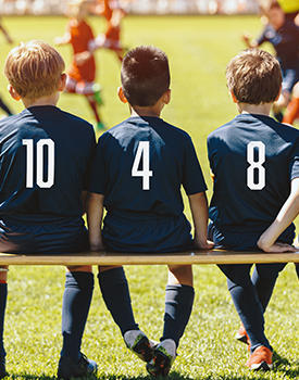 kids at a soccer game