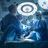 Photo of a surgery being performed.