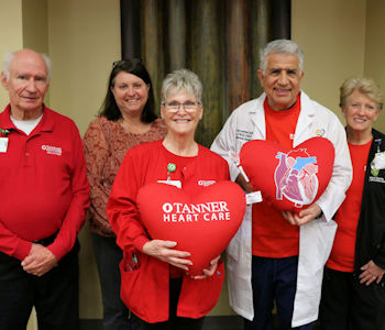 Tanner Volunteers Gift Heart-shaped Pillows to Open-heart Patients